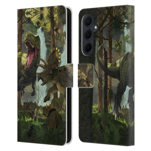 Vincent Hie Key Art Protection Leather Book Wallet Case Cover For Samsung Galaxy A35 5G