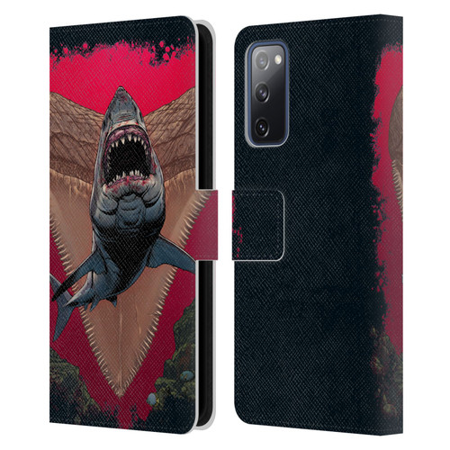Vincent Hie Key Art Shark Leather Book Wallet Case Cover For Samsung Galaxy S20 FE / 5G