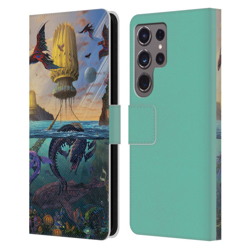Vincent Hie Key Art Alien World Leather Book Wallet Case Cover For Samsung Galaxy S24 Ultra 5G