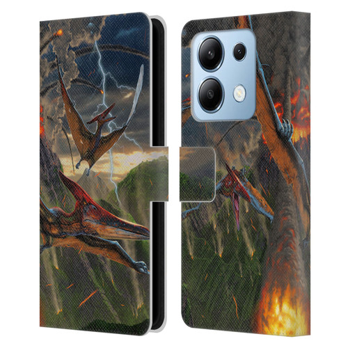 Vincent Hie Key Art Eruption Leather Book Wallet Case Cover For Xiaomi Redmi Note 13/13 Pro 5G