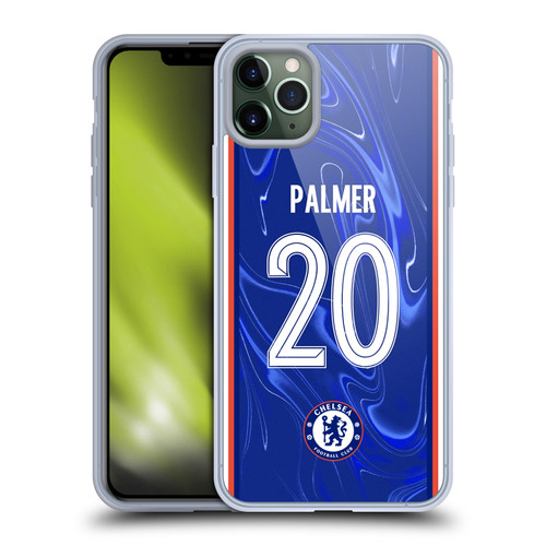 Chelsea Football Club 2024/25 Players Home Kit Cole Palmer Soft Gel Case for Apple iPhone 11 Pro Max