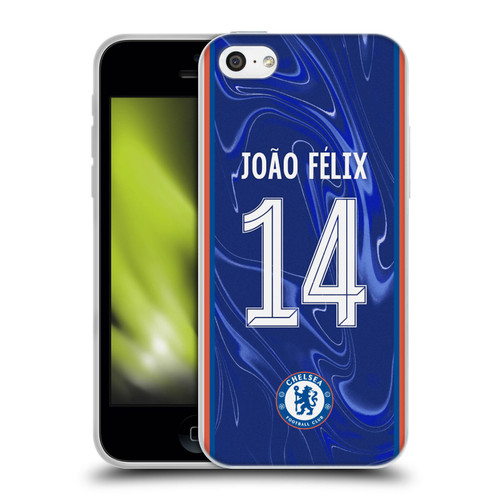 Chelsea Football Club 2024/25 Players Home Kit João Félix Soft Gel Case for Apple iPhone 5c