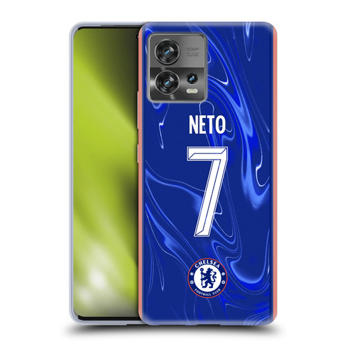 Chelsea Football Club 2024/25 Players Home Kit Pedro Neto Soft Gel Case for Motorola Moto Edge 30 Fusion