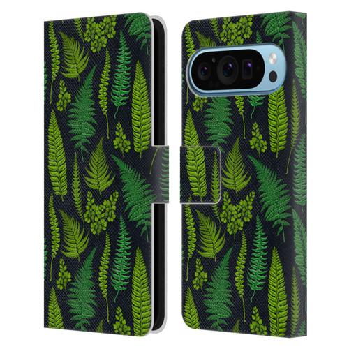 Katerina Kirilova Art Greens Leather Book Wallet Case Cover For Google Pixel 9 / Pixel 9 Pro