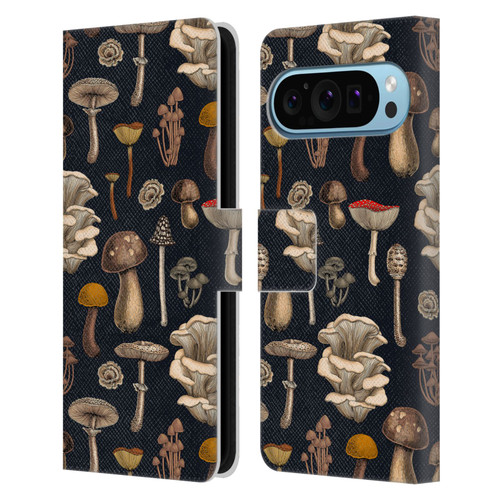 Katerina Kirilova Art Wild Mushrooms Leather Book Wallet Case Cover For Google Pixel 9 / Pixel 9 Pro