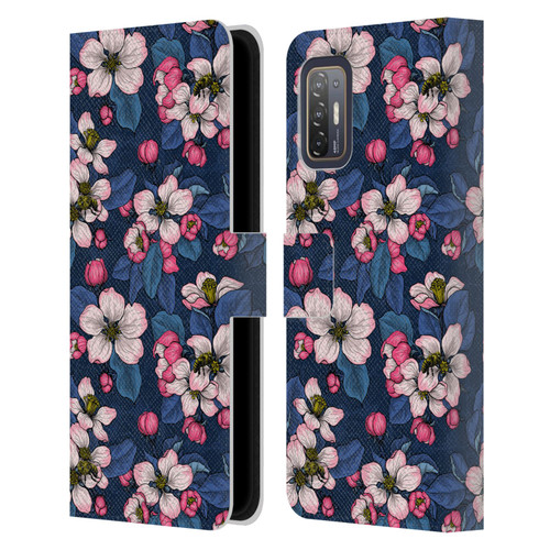 Katerina Kirilova Art Blossom Leather Book Wallet Case Cover For HTC Desire 21 Pro 5G
