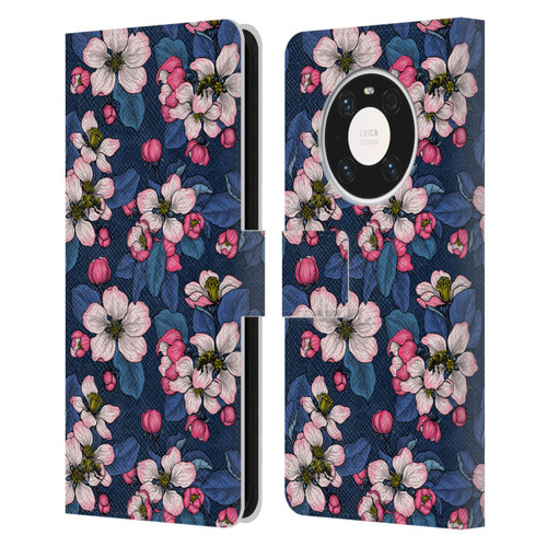 Katerina Kirilova Art Blossom Leather Book Wallet Case Cover For Huawei Mate 40 Pro 5G