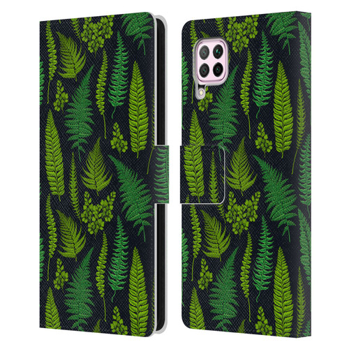 Katerina Kirilova Art Greens Leather Book Wallet Case Cover For Huawei Nova 6 SE / P40 Lite