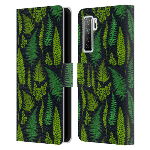 Katerina Kirilova Art Greens Leather Book Wallet Case Cover For Huawei Nova 7 SE/P40 Lite 5G