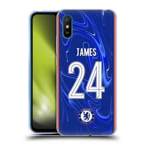 Chelsea Football Club 2024/25 Players Home Kit Reece James Soft Gel Case for Xiaomi Redmi 9A / Redmi 9AT