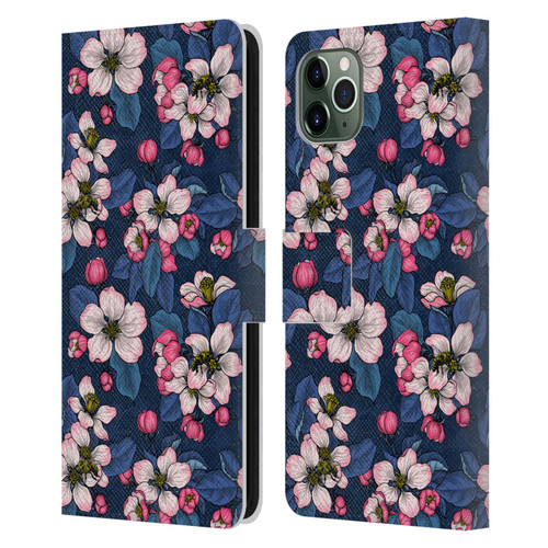 Katerina Kirilova Art Blossom Leather Book Wallet Case Cover For Apple iPhone 11 Pro Max