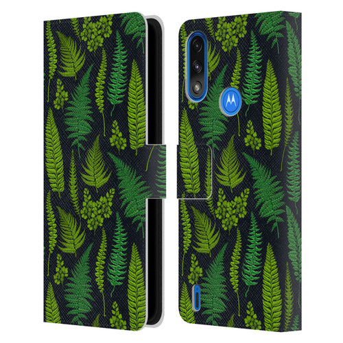 Katerina Kirilova Art Greens Leather Book Wallet Case Cover For Motorola Moto E7 Power / Moto E7i Power