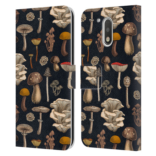 Katerina Kirilova Art Wild Mushrooms Leather Book Wallet Case Cover For Motorola Moto G41