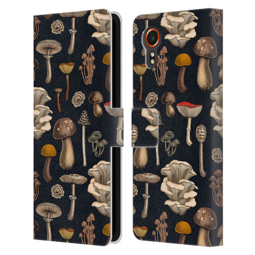 Katerina Kirilova Art Wild Mushrooms Leather Book Wallet Case Cover For Samsung Galaxy Xcover7 5G