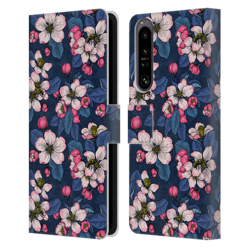 Katerina Kirilova Art Blossom Leather Book Wallet Case Cover For Sony Xperia 1 IV