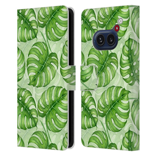 Katerina Kirilova Fruits & Foliage Patterns Monstera Leather Book Wallet Case Cover For Nothing Phone (2a)