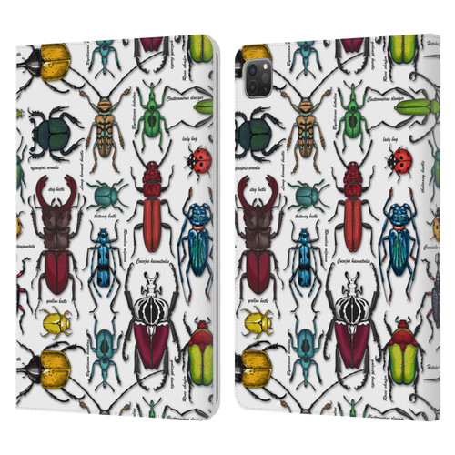 Katerina Kirilova Graphics Beetles Leather Book Wallet Case Cover For Apple iPad Pro 11 2020 / 2021 / 2022
