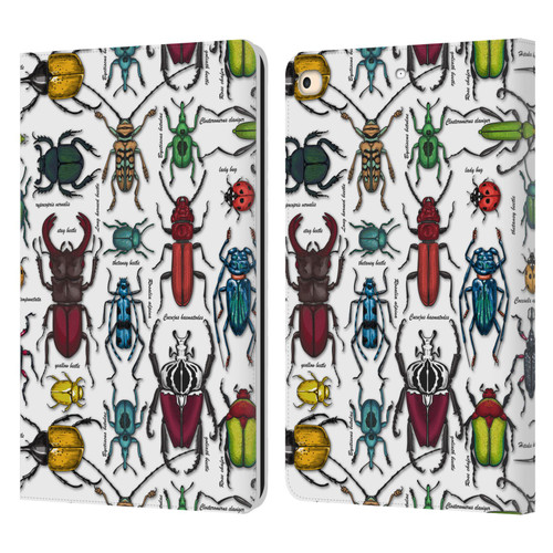 Katerina Kirilova Graphics Beetles Leather Book Wallet Case Cover For Apple iPad 9.7 2017 / iPad 9.7 2018