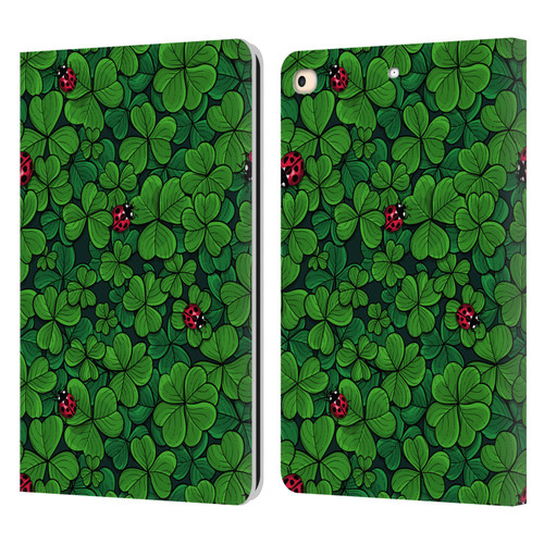 Katerina Kirilova Graphics The Lucky Clover Leather Book Wallet Case Cover For Apple iPad 9.7 2017 / iPad 9.7 2018