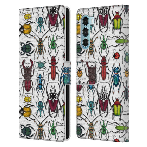 Katerina Kirilova Graphics Beetles Leather Book Wallet Case Cover For Motorola Edge S30 / Moto G200 5G