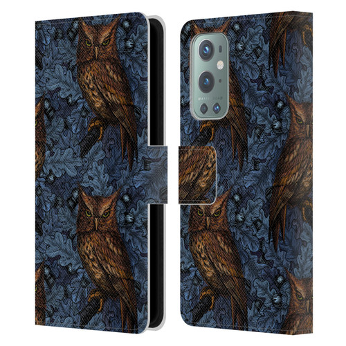 Katerina Kirilova Graphics Night Owls Leather Book Wallet Case Cover For OnePlus 9