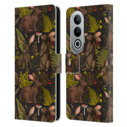 Katerina Kirilova Graphics Rabbits Leather Book Wallet Case Cover For OPPO OnePlus Ace 3V 5G
