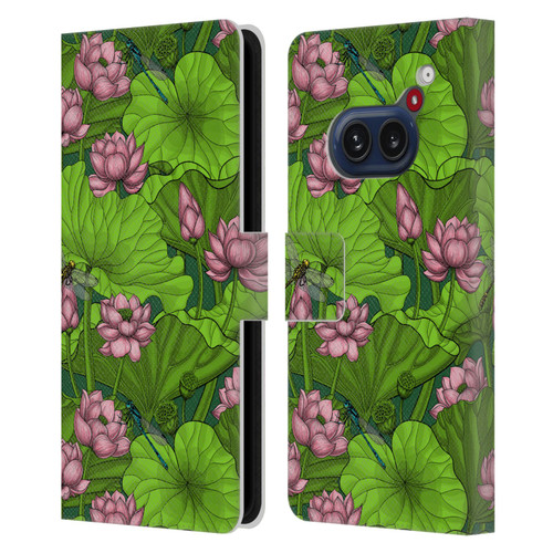 Katerina Kirilova Graphics Lotus Garden Leather Book Wallet Case Cover For Nothing Phone (2a)