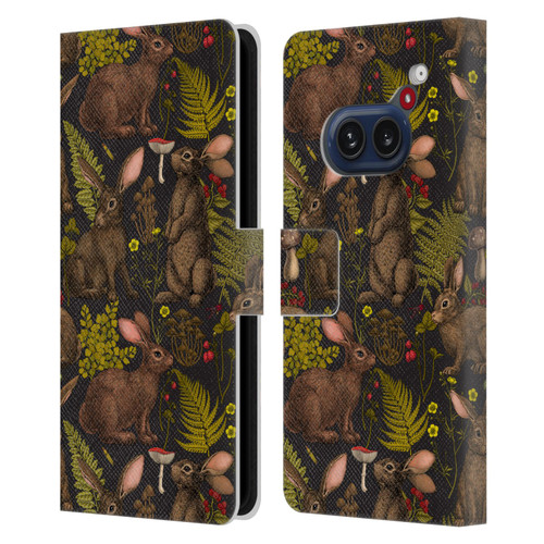 Katerina Kirilova Graphics Rabbits Leather Book Wallet Case Cover For Nothing Phone (2a)