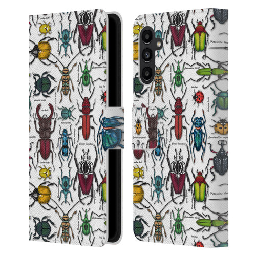 Katerina Kirilova Graphics Beetles Leather Book Wallet Case Cover For Samsung Galaxy A13 5G (2021)