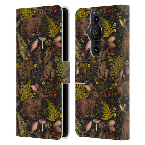 Katerina Kirilova Graphics Rabbits Leather Book Wallet Case Cover For Sony Xperia Pro-I