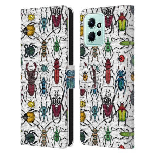 Katerina Kirilova Graphics Beetles Leather Book Wallet Case Cover For Xiaomi Redmi 12