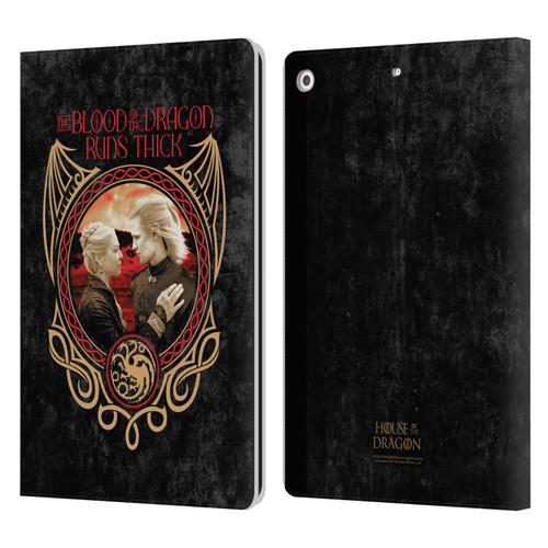 House Of The Dragon: Television Series Season 2 Graphics Blood Of The Dragon Leather Book Wallet Case Cover For Apple iPad 10.2 2019/2020/2021