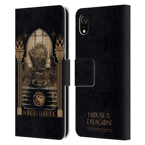 House Of The Dragon: Television Series Season 2 Graphics The Iron Throne Leather Book Wallet Case Cover For Apple iPhone XR