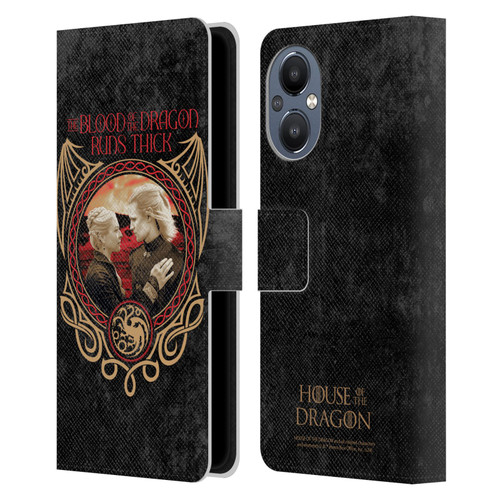 House Of The Dragon: Television Series Season 2 Graphics Blood Of The Dragon Leather Book Wallet Case Cover For OnePlus Nord N20 5G