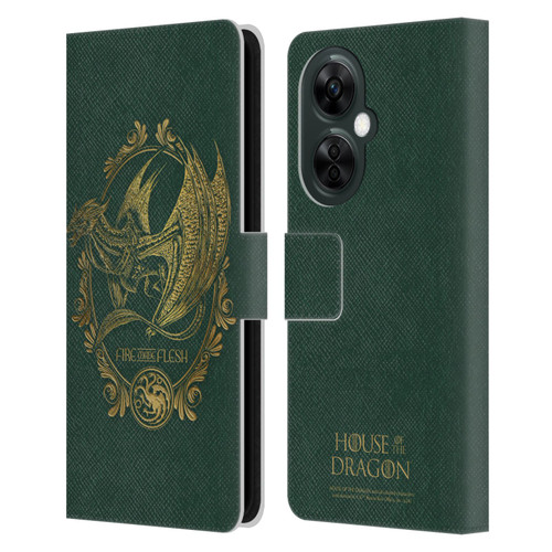 House Of The Dragon: Television Series Season 2 Graphics Fire Made Flesh Leather Book Wallet Case Cover For OnePlus Nord CE 3 Lite 5G