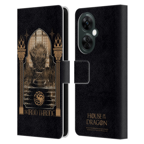 House Of The Dragon: Television Series Season 2 Graphics The Iron Throne Leather Book Wallet Case Cover For OnePlus Nord CE 3 Lite 5G