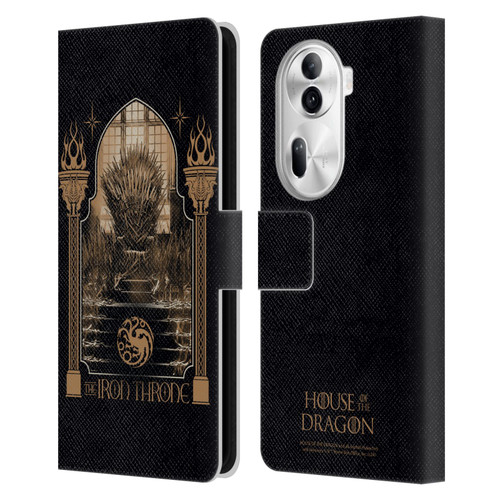 House Of The Dragon: Television Series Season 2 Graphics The Iron Throne Leather Book Wallet Case Cover For OPPO Reno11
