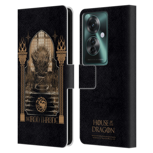 House Of The Dragon: Television Series Season 2 Graphics The Iron Throne Leather Book Wallet Case Cover For OPPO Reno11 F 5G / F25 Pro 5G