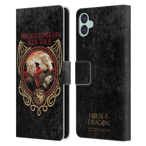 House Of The Dragon: Television Series Season 2 Graphics Blood Of The Dragon Leather Book Wallet Case Cover For Samsung Galaxy M04 5G / A04e