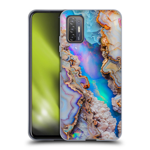 Haroulita Agates Pastel Soft Gel Case for HTC Desire 21 Pro 5G