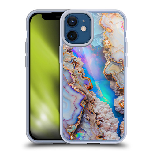 Haroulita Agates Pastel Soft Gel Case for Apple iPhone 12 Mini