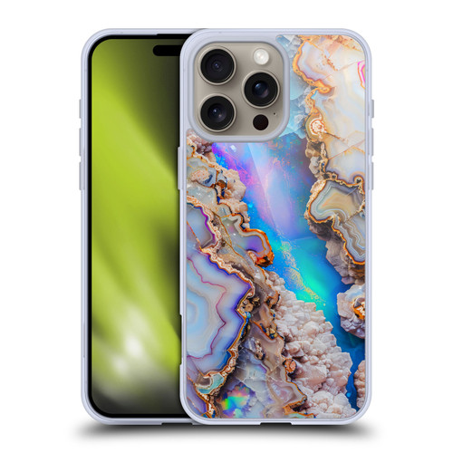 Haroulita Agates Pastel Soft Gel Case for Apple iPhone 16 Pro Max