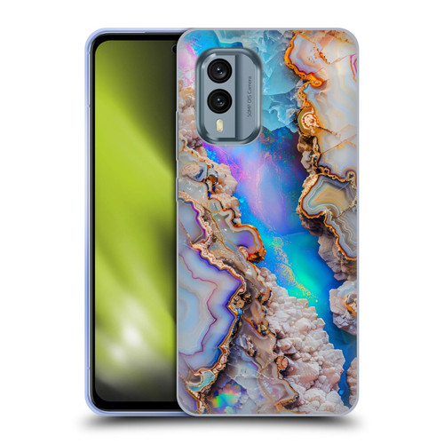 Haroulita Agates Pastel Soft Gel Case for Nokia X30