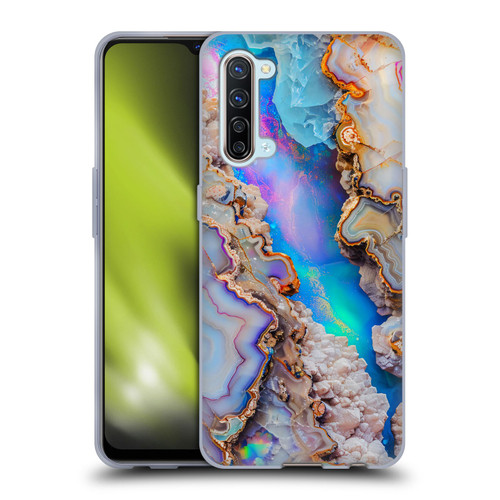 Haroulita Agates Pastel Soft Gel Case for OPPO Find X2 Lite 5G