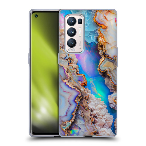 Haroulita Agates Pastel Soft Gel Case for OPPO Find X3 Neo / Reno5 Pro+ 5G