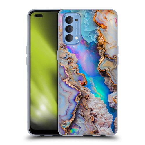 Haroulita Agates Pastel Soft Gel Case for OPPO Reno 4 5G