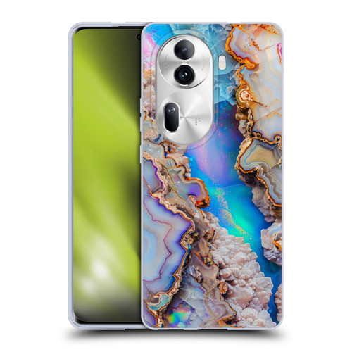 Haroulita Agates Pastel Soft Gel Case for OPPO Reno11 Pro