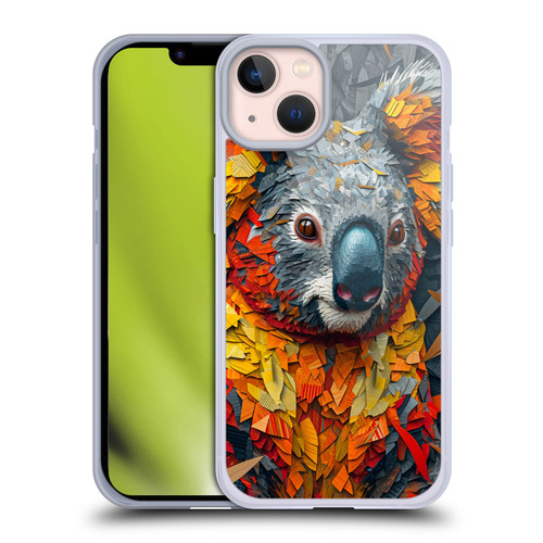 Haroulita Mix Art Animals Koala Soft Gel Case for Apple iPhone 13