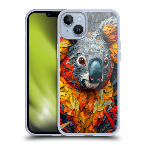 Haroulita Mix Art Animals Koala Soft Gel Case for Apple iPhone 14 Plus