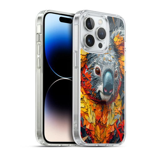 Haroulita Mix Art Animals Koala Soft Gel Case for Apple iPhone 14 Pro & MagSafe